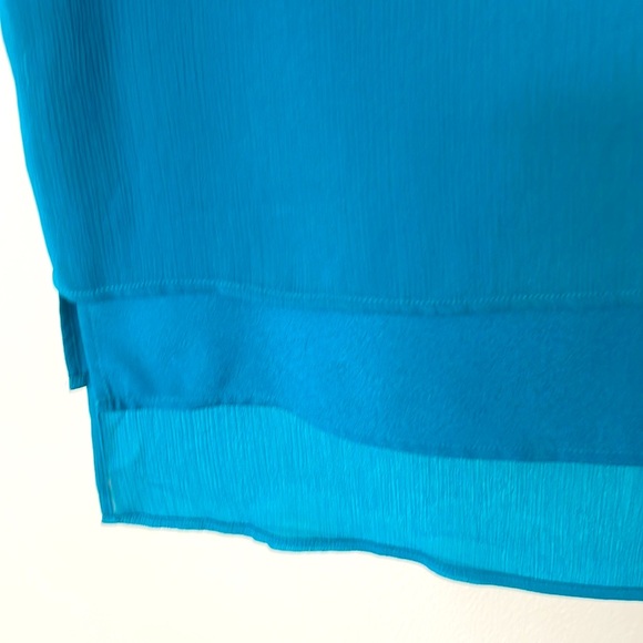 DKNY Short Sleeve Blouse Shirt Top Layered Tunic Size S - Picture 4 of 8